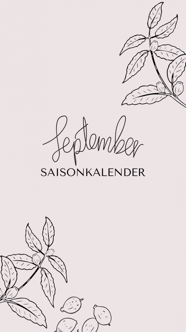 Saisonkalender September bäckerina.de