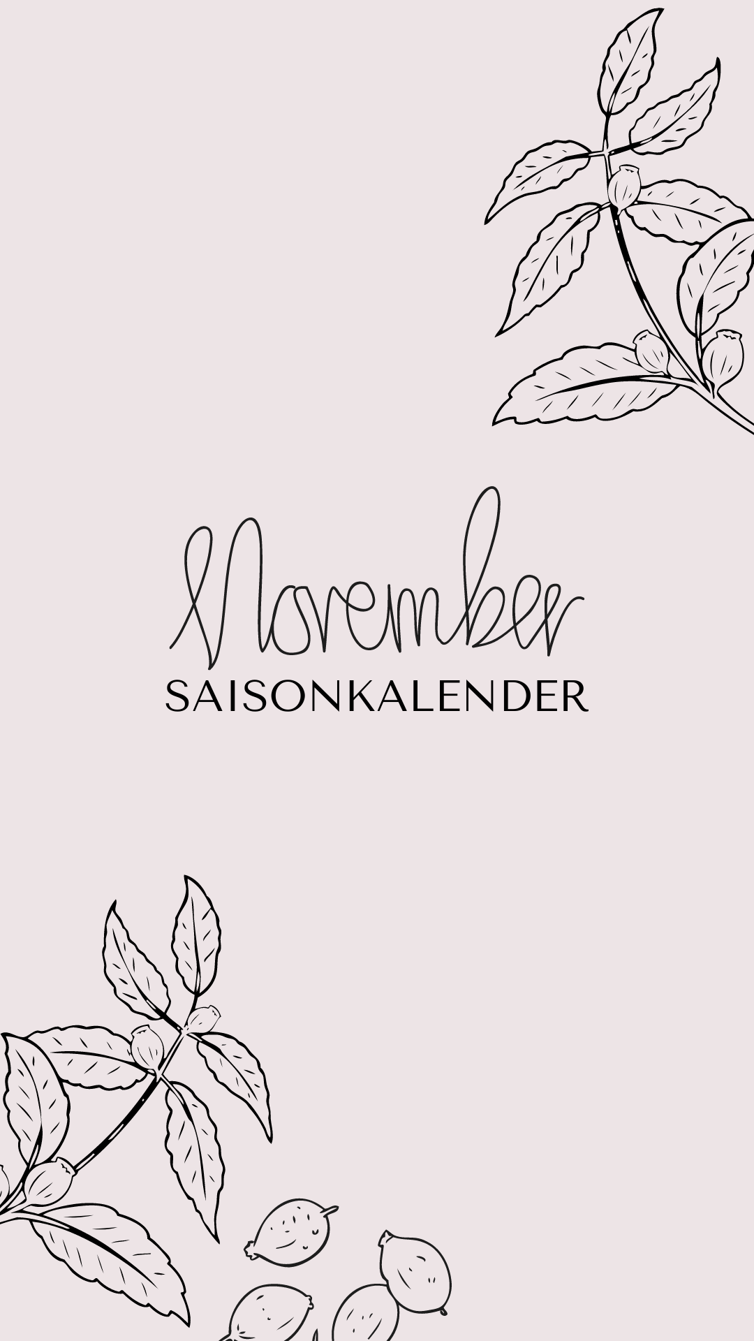 Saisonkalender November