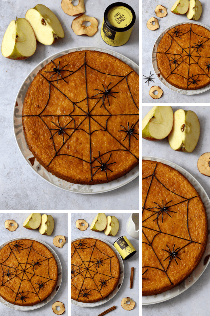 Halloween Kuchen mit Spinnennetz | bäckerina.de