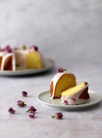 Rosenkuchen Kuchen mit Rosenwasser | bäckerina.de