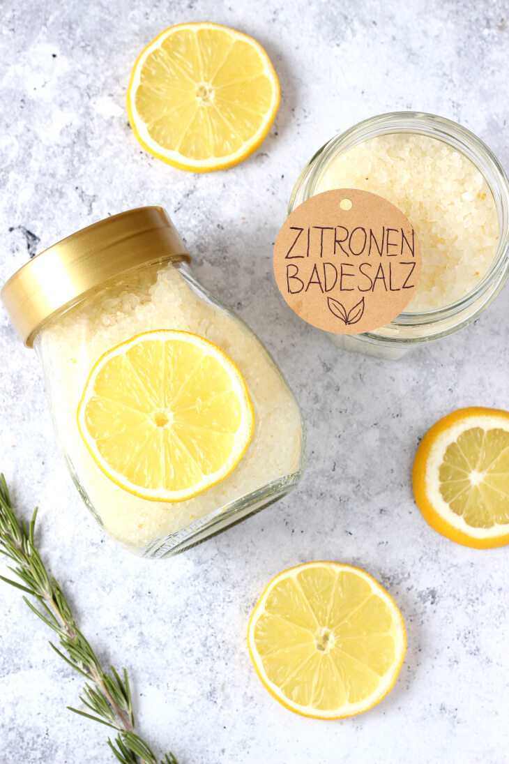 Zitronen Badesalz selber machen | bäckerina.de