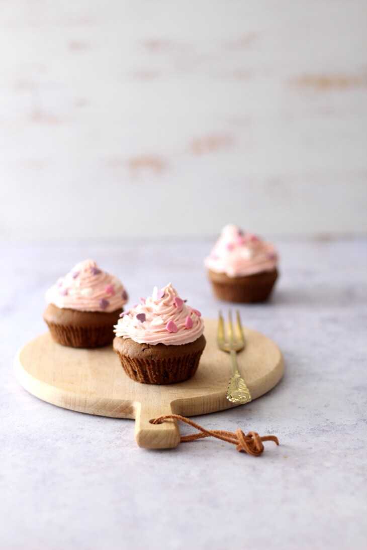 Schoko Erdbeer Cupcakes | bäckerina.de