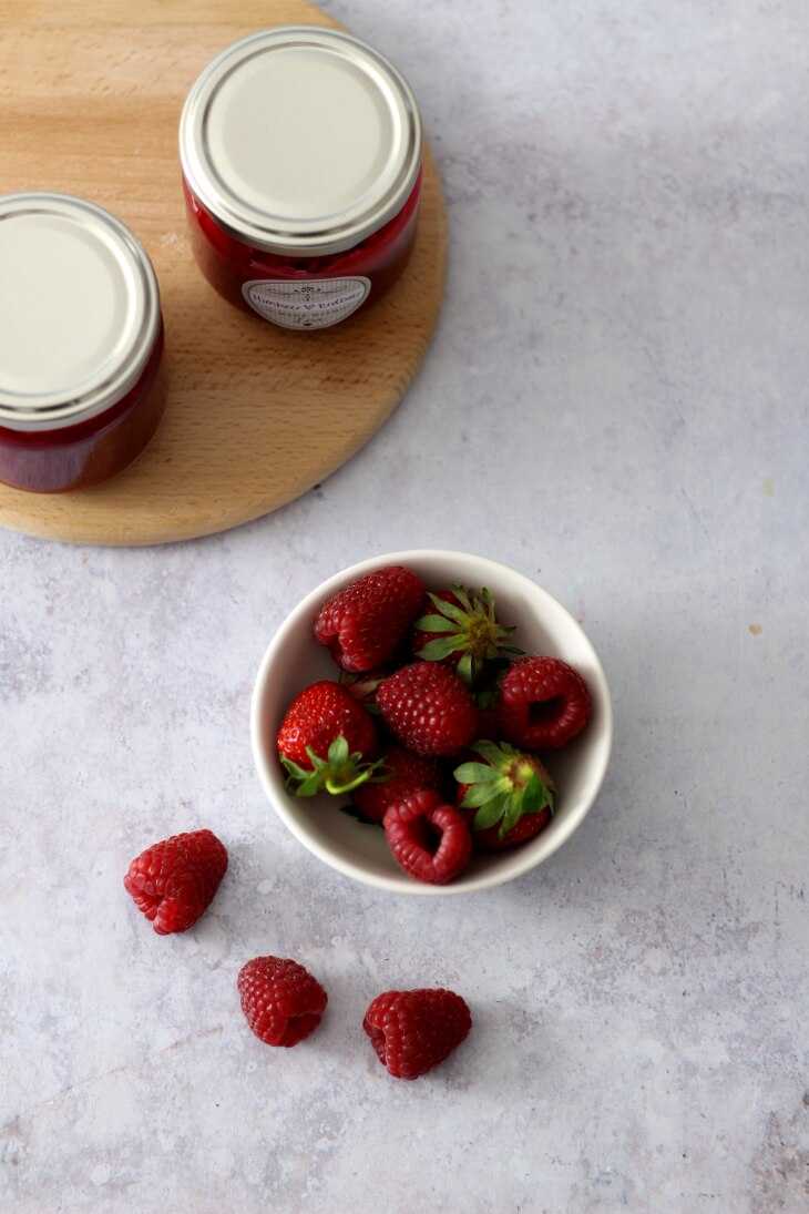 Erdbeer Himbeer Marmelade | bäckerina.de