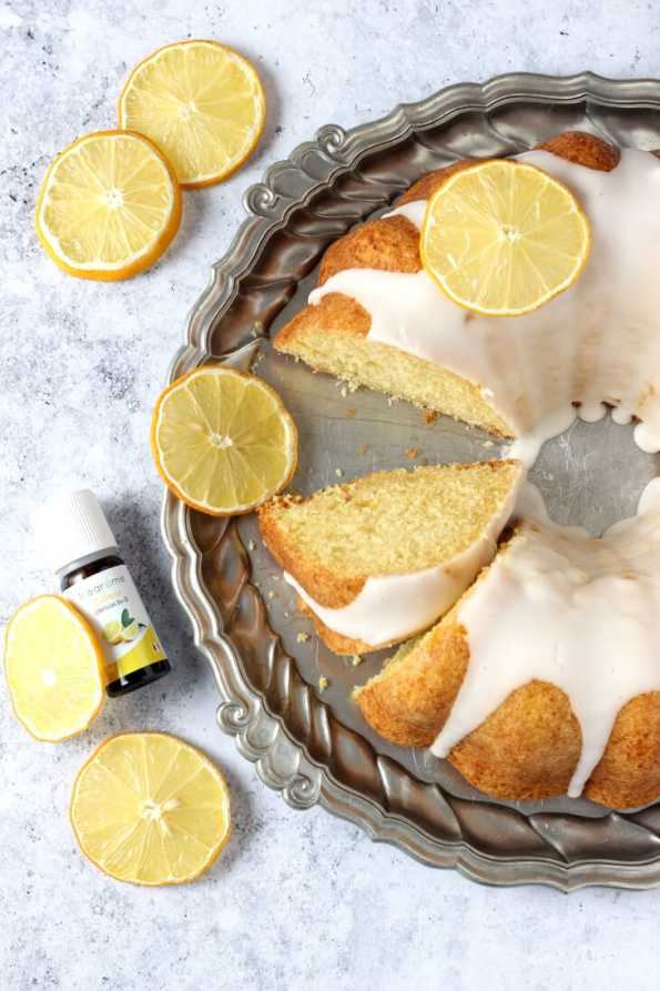 Zitronenkuchen mit ätherischem Öl | bäckerina.de